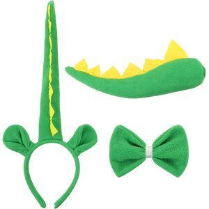 8795 Dinosaur Costume Set Dinosaur Ears Headband Dragon Tail